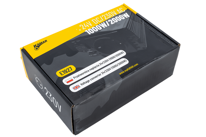 Spanningsomvormer 24V/230V (1000/2000W) KAMAR E1927