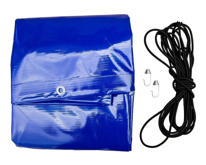 COMPLEET VLAKZEIL 205,7 x 111,6 CM VOOR GARDEN TRAILER 200 KIPP, PLAAT AFDEKZEIL - BLAUW