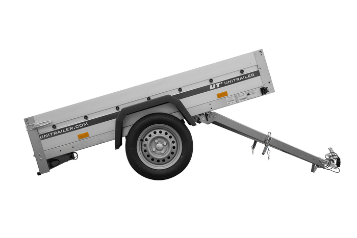 Aanhangwagen met aluminium zijwanden 200x125 Unitrailer Garden 201 KIPP ALU