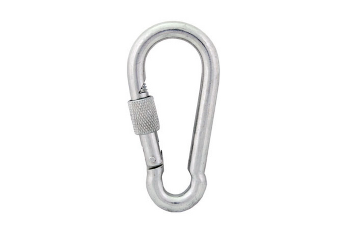 Karabijnhaak met veiligheidssysteem voor touwen DROMET KSZ.7.70 brandweerkarabijnhaak 7x70mm