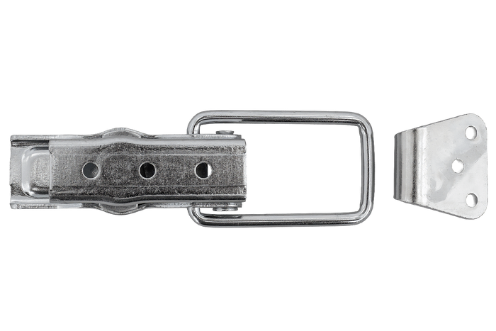 Zijkoppeling met STEELPRESS ZB-13A+Z-11A bevestiging, compleet slot aan de zijkant van de aanhanger met sleutel