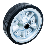 Reservewiel voor het KNOTT 405641.001 neuswiel, gemaakt van massief rubber, 200x60 mm.