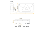 ASPÖCK Multipoint V LED achterlicht, 6 functies, rechts