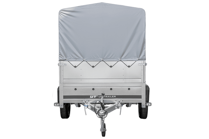 Lichte aanhangwagen 264x125 UNITRAILER GARDEN 264 KIPP met BIS zijwanden, H-800 frame en grijze kap