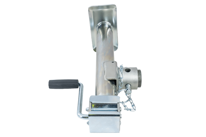 Uitschuifbare steun met UNITRAILER TJ5001+TJ5002A adapter voor 1300 kg vlakke aanhanger 364-614 mm