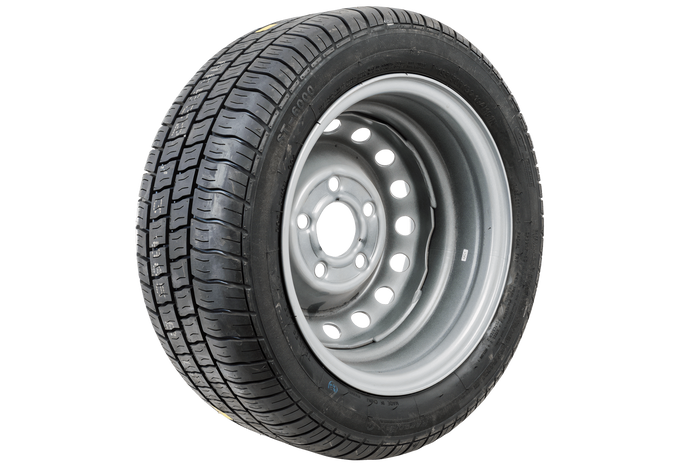 OUTLET Versterkt aanhangwagenwiel BAND GT Radiaal 195/50 R13C 104/101N VELG KENDA 6Jx13&quot;H2 5x112 ET:30