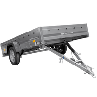 Enkelassige aanhanger op veren 264x150 UNITRAILER GARDEN 265/R KIPP