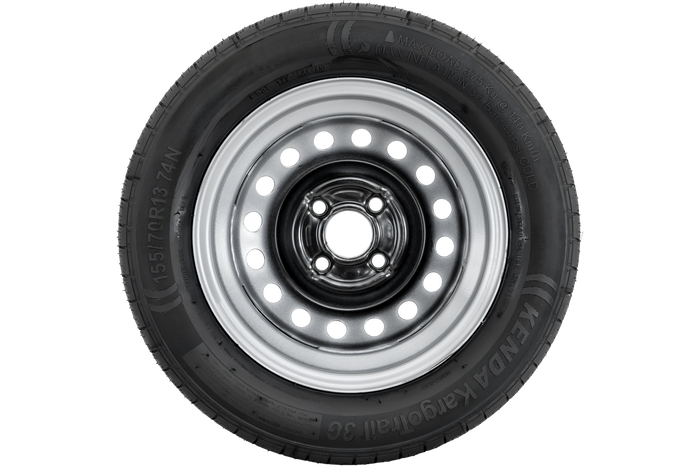 Aanhangerwiel KENDA BAND155/70 R13 74N KENDA VELG 4Jx13"H2 4x100 ET 30