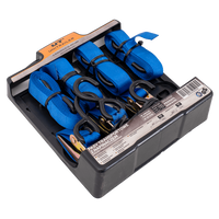 OUTLET Set van vier UNITRAILER transportbanden met spanner 4m/25mm/0,68t blauw