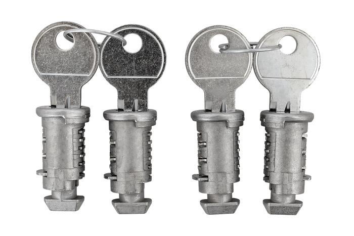 Set universele sloten en sleutels (4 stuks)