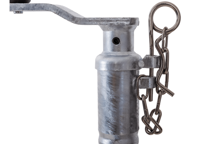 KNOTT TK48 neuswiel met gegolfde buis, 300 kg, 48 mm, 700-940 mm