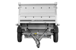 Enkelassige aanhanger 230x125 UNITRAILER GARDEN 230 KIPP met BIS-zijwanden en aluminium afdekking