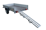 UNITRAILER ALR002 opklapbare aluminium oprijplaat voor aanhanger 221 cm 340 kg met riem