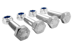 Set van 4 zeskantbouten M8x30 en 4 zelfborgende moeren M8 MARCOPOL boutklasse 5.8 DIN933