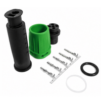 MANTES waterdichte connector voor achterlichten van aanhangers, bajonetsluiting, 5-pins, groen, rechts