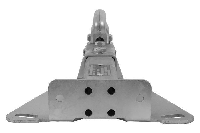 KNOTT KQ14-A+KZE7.5 kogelkoppeling voor een aanhanger van 1400 kg met een V-vormige dissel.