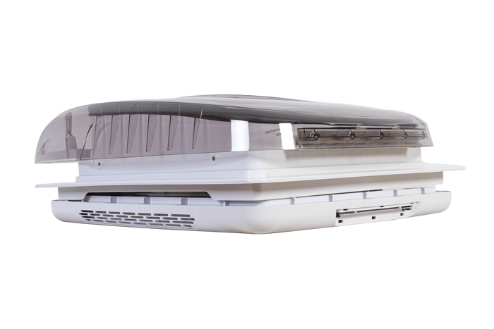 Automatische dakventilator PUNDMANN PLUS FAN voor camper met verlichting en rolgordijn 400×400mm