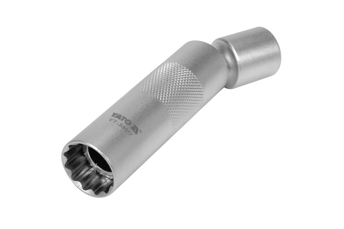 YATO YT-38517 dunwandige bougiesleutel met 16 mm 3/8″ aansluiting