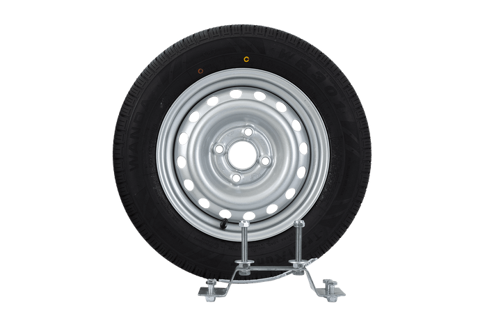 Reservewiel voor aanhanger met beugel BAND WANDA 155/70 R13 79N VELG TRAILER TOP 4Jx13&quot;H2 4x100 ET:30