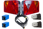 Verlichtingsset: DOBPLAST DPT35 achterlichten + ASPÖCK FLEXIPOINT I markeringslichten + MANTES 4,5m 13-pollige kabelboom