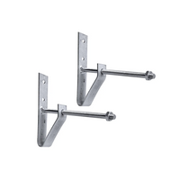 Set van twee ProPlus 390050 wielhangers/bandenrekken voor wandmontage.