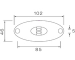 ASPÖCK FLATPOINT II LED markeringslamp, wit, universeel 0,5 kabel