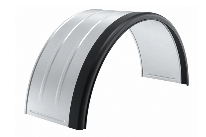 Aanhangwagen spatbord 13-15" DOMAR DK7110 wielkast 820/240mm metaal met rubberen rand