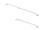 Platte dekzeilbeugel voor ProPlus-aanhanger 340918, verstelbaar van 132 tot 204 cm.
