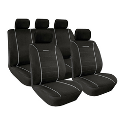 Set LAMPA Elegance autostoelhoezen, grijs, voor de voor- en achterstoelen