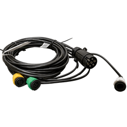 OUTLET MANTES elektrische installatie kabelboom voor aanhanger 4,7 m 7-polige stekker bajonetsluitingen 2x 5-polig + 2x 2-polig