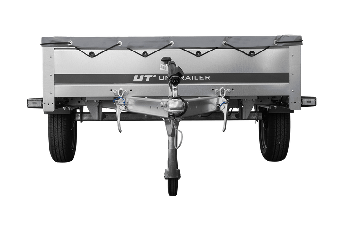 Autoaanhanger 264x125 UNITRAILER GARDEN 264 KIPP met H-0 frame en grijs deksel