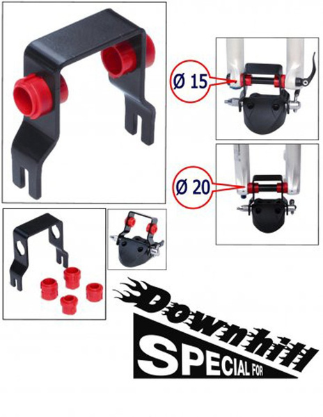 Downhill-adapter voor fietsen met 12 mm, 15 mm en 20 mm steekassen