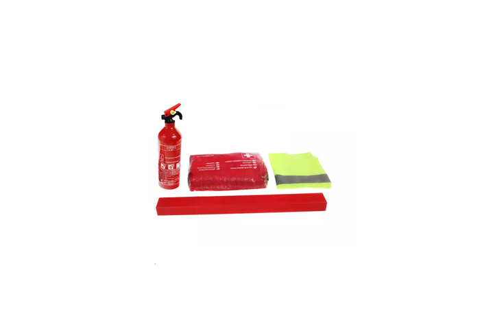 HERMON autoset: EHBO-doos, brandblusser, driehoek, vest