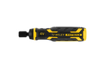 STANLEY 4V schroevendraaier met accu, oplader en bits 