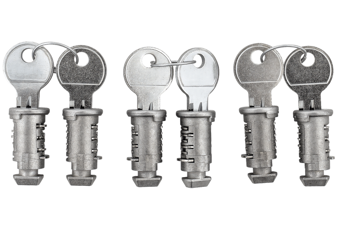 Set universele sloten en sleutels (6 stuks)