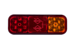 Lampa zespolona tylna (lewa/prawa), HOR 126: pozycyjne tylne, hamowania, kierunkowskaz tylny, odblask, LED 12/24 V, przewód 4x0,5 mm2, długość 2m