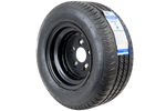 OUTLET Versterkt wiel voor aanhangwagen LINGLONG BAND 195/55 R10C 98/96N UNITRAILER VELG zwart 6Jx10&quot; 5x112 ET:-4