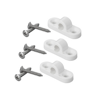 Set van drie horizontale plastic oogjes voor de ProPlus-luifel, bevestigingsbeugels voor het luifelframe.