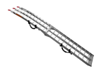 UNITRAILER ALR002 opklapbare aluminium oprijplaat voor aanhanger 221 cm 340 kg met riem