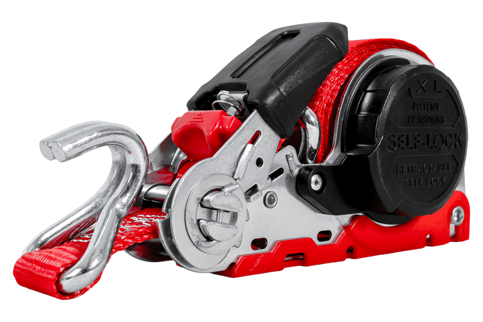 FASTY automatisch oprolbare transportband 5m/25mm/0.35t rood