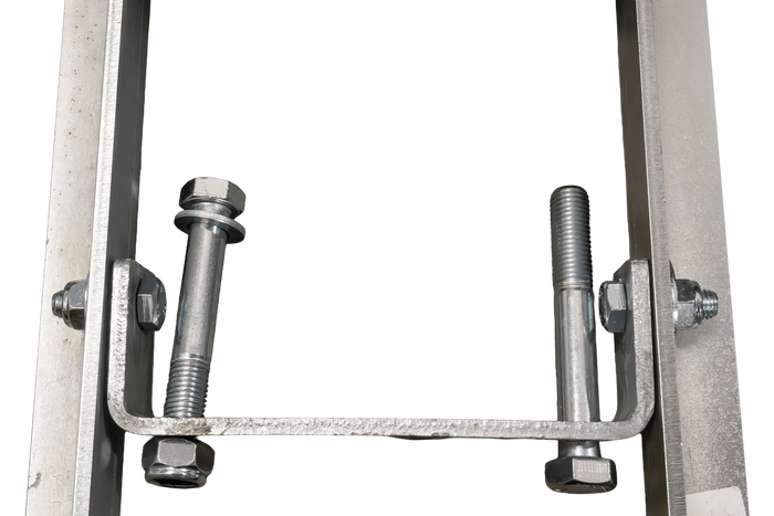 OUTLET UNITRAILER twee-rollen bodemkielsteun voor boottrailers