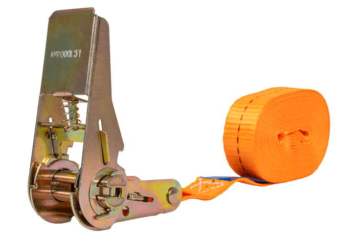 UNITRAILER eendelige spanband met spanner voor het vastzetten van 5m/25mm/1t