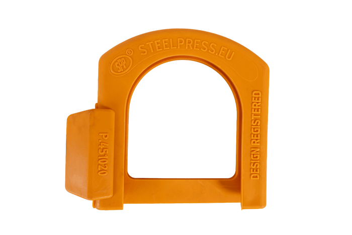 Veiligheidsafdekking voor STEELPRESS 4 mm kogelkoppeling, met ruimte voor stekker.