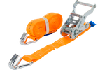 UNITRAILER 4m/25mm/1t oranje transportband met spaninrichting