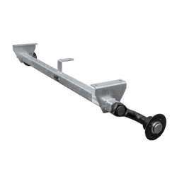 KNOTT VG7-L ongeremde as voor 750kg aanhanger 1125mm 1615mm 4x100