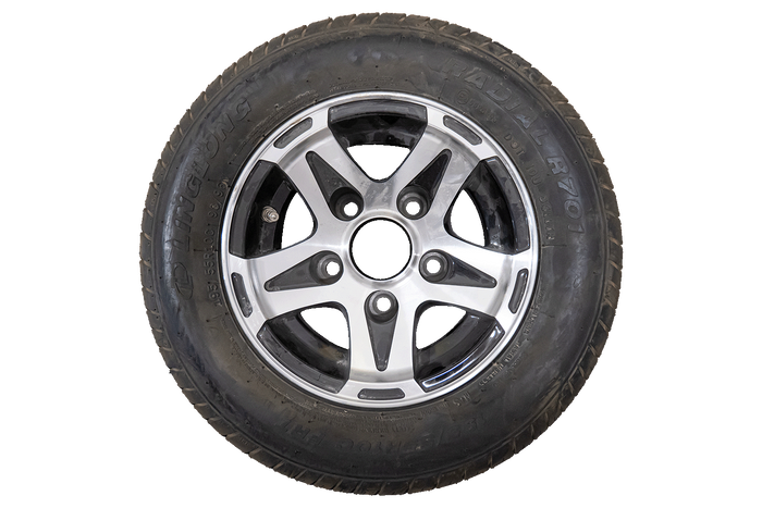 OUTLET Verstevigd wiel voor aanhanger LINGLONG TIRE 195/55 R10C 98/96N ALU VELG UNITRAILER 6Jx10" 5x112 ET:-4