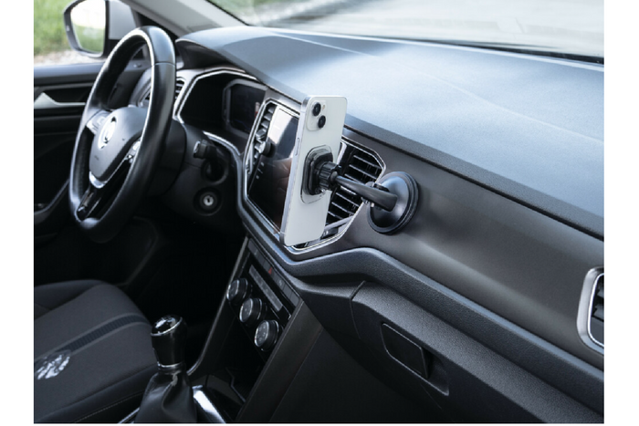 Magneto Fin magnetische telefoonhouder met zuignap