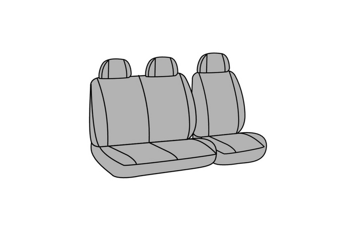 Set autostoelhoezen LAMPA Dots-1 zwart/grijs, voor bussen en bestelwagens