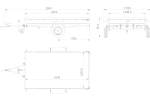 Eenassige aanhangwagen 264x150 UNITRAILER GARDEN 265 KIPP met H-1100 frame en blauwe huif