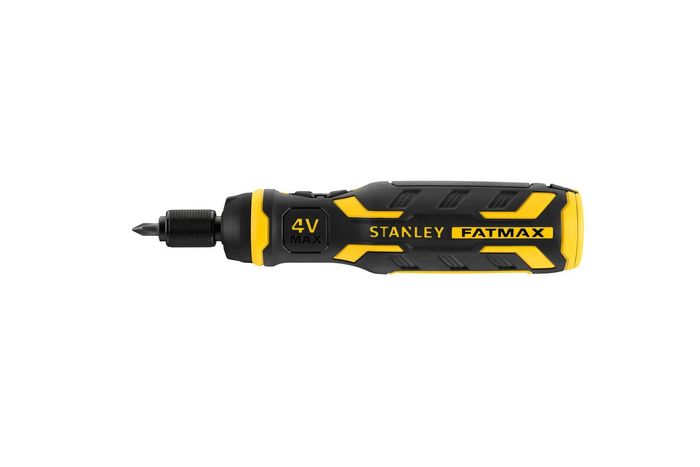 STANLEY 4V schroevendraaier met accu, oplader en bits 